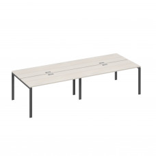 Рабочая станция на металлокаркасе UNO (4х160) дуб / металлокаркас антрацит А4 А1 172-2 ДШ