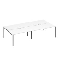 Станция рабочая на металлокаркасе UNO 4х160 белый премиум / металлокаркас антрацит А4 А1 178-2 БП