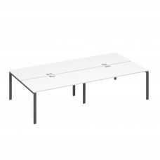 Станция рабочая на металлокаркасе UNO 4х160 белый премиум / металлокаркас антрацит А4 А1 178-2 БП