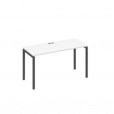 Стол письменный на металлокаркасе DUE белый премиум / металлокаркас антрацит А4 А2 004 БП