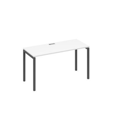 Стол письменный на металлокаркасе DUE белый премиум / металлокаркас антрацит А4 А2 004 БП
