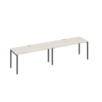 Рабочая станция 2х160 каркас DUE дуб / металлокаркас антрацит А4 А2 015-2 ДШ