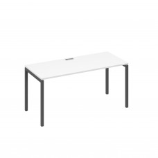 Стол письменный на металлокаркасе DUE белый премиум / металлокаркас антрацит А4 А2 015 БП
