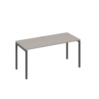 Стол письменный на металлокаркасе DUE мокко премиум / металлокаркас антрацит А4 А2 015 МП