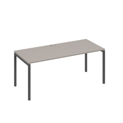 Стол письменный на металлокаркасе DUE мокко премиум / металлокаркас антрацит А4 А2 026 МП