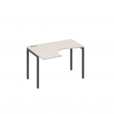 Стол левый "Классика" эргономичный на металлокаркасе DUE дуб / металлокаркас антрацит А4 А2 031 ДШ