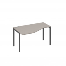 Стол левый "Техно"на металлокаркасе DUE эргономичный мокко премиум / металлокаркас антрацит А4 А2 053 МП
