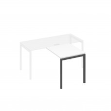 Брифинг-приставка на металлокаркасе DUE белый премиум / металлокаркас антрацит А4 А2 073 БП