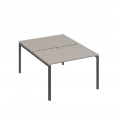 Рабочая станция (2х120) на каркасе DUE мокко премиум / металлокаркас антрацит А4 А2 176 МП