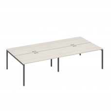 Рабочая станция на металлокаркасе DUE (4х160) дуб / металлокаркас антрацит А4 А2 178-2 ДШ