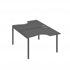 Рабочая станция каркас DUE столы (2х120) Классика антрацит премиум / металлокаркас антрацит А4 А2 183 АР