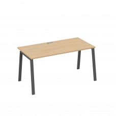 Стол письменный на металлокаркасе TRE натуральный дуб / металлокаркас антрацит А4 А3 025 НД