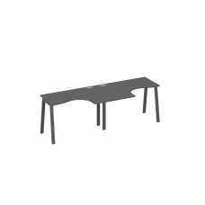 Рабочая станция эргономичная Классика каркас TRE (2х120) антрацит премиум / металлокаркас антрацит А4 А3 031-2 АР
