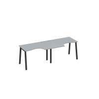 Рабочая станция (2х120) каркас TRE столы Классика серый / металлокаркас антрацит А4 А3 041-2 СЕ