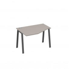 Стол на металлокаркасе TRE эргономичный левый "Техно" мокко премиум / металлокаркас антрацит А4 А3 051 МП