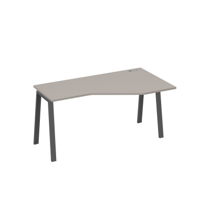 Стол правый "Техно" на каркасе TRE эргономичный мокко премиум / металлокаркас антрацит А4 А3 056 МП