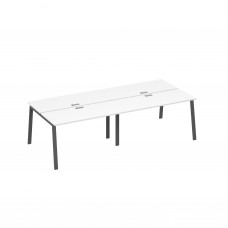 Станция рабочая на опорах TRE (4х140) белый премиум / металлокаркас антрацит А4 А3 171-2 БП