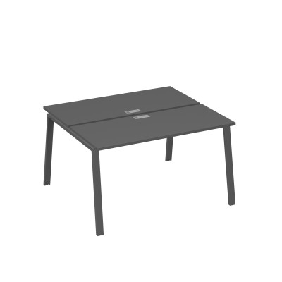 Станция 2х140 с опорами TRE офисная антрацит премиум / металлокаркас антрацит А4 А3 171 АР