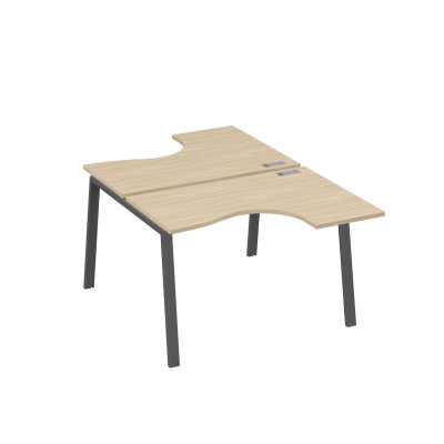 Рабочая станция каркас TRE столы Классика (2х120) дуб скандинавский / металлокаркас антрацит А4 А3 180 ДК