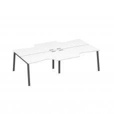 Рабочая станция TRE со столами (4х140) Классика белый премиум / металлокаркас антрацит А4 А3 184-2 БП