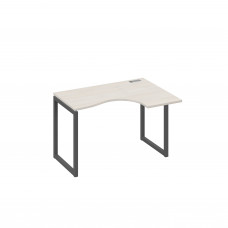 Стол 120 эргономичный правый Классика каркас QUATTRO дуб / металлокаркас антрацит А4 А4 032 ДШ