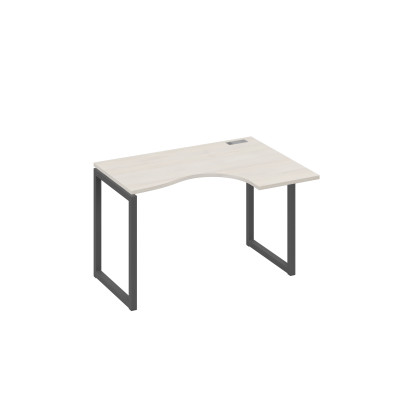 Стол 120 эргономичный правый Классика каркас QUATTRO дуб / металлокаркас антрацит А4 А4 032 ДШ