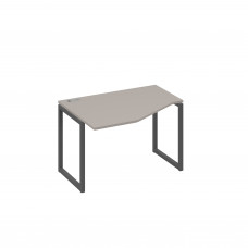 Стол "Техно" на металлокаркасе QUATTRO эргономичный левый мокко премиум / металлокаркас антрацит А4 А4 051 МП