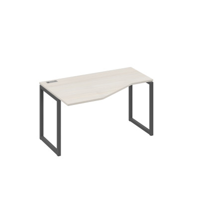 Стол левый "Техно" эргономичный на металлокаркасе QUATTRO дуб / металлокаркас антрацит А4 А4 053 ДШ