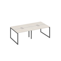 Станция 4х120 рабочая на металлокаркасе QUATTRO дуб / металлокаркас антрацит А4 А4 170-2 ДШ