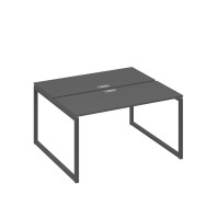 Станция (2х140) офисная с металлокаркасом QUATTRO антрацит премиум / металлокаркас антрацит А4 А4 171 АР