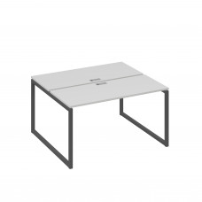 Станция (2х140) офисная с металлокаркасом QUATTRO серый / металлокаркас антрацит А4 А4 171 СЕ