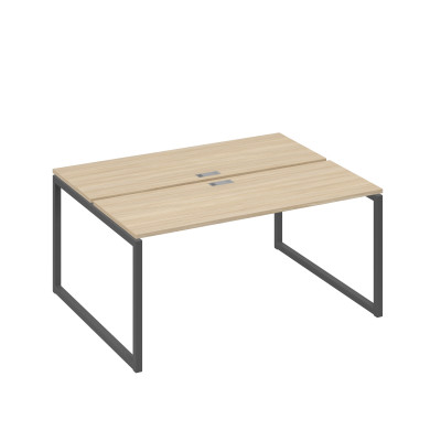 Рабочая станция каркасе QUATTRO (2х160) дуб скандинавский / металлокаркас антрацит А4 А4 172 ДК