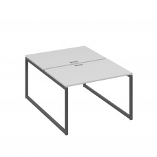 Станция офисная (2х120) на металлокаркасе QUATTRO серый / металлокаркас антрацит А4 А4 176 СЕ