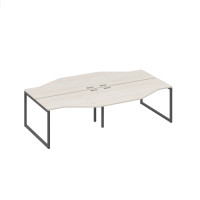 Рабочая станция столы (4х140) Техно каркас QUATTRO дуб / металлокаркас антрацит А4 А4 187-2 ДШ