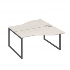 Рабочая станция со столами Техно (2х160) каркас QUATTRO дуб / металлокаркас антрацит А4 А4 188 ДШ