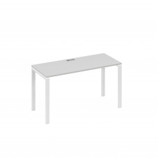 Стол письменный на металлокаркасе UNO серый / металлокаркас белый А4 Б1 004 СЕ