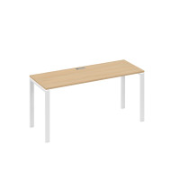 Стол письменный на металлокаркасе UNO натуральный дуб / металлокаркас белый А4 Б1 005 НД