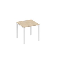 Стол письменный на металлокаркасе UNO дуб скандинавский / металлокаркас белый А4 Б1 021 ДК