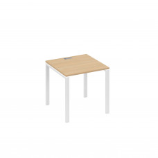 Стол письменный на металлокаркасе UNO натуральный дуб / металлокаркас белый А4 Б1 021 НД