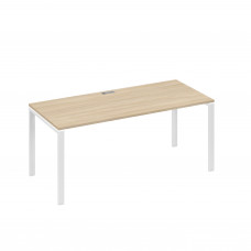 Стол письменный на металлокаркасе UNO дуб скандинавский / металлокаркас белый А4 Б1 026 ДК