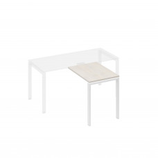 Брифинг-приставка с каркасом UNO дуб / металлокаркас белый А4 Б1 071 ДШ