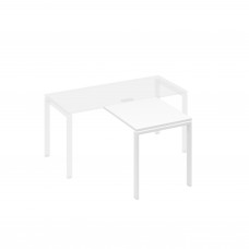 Брифинг-приставка каркас UNO металл белый премиум / металлокаркас белый А4 Б1 073 БП