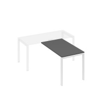 Брифинг-приставка на металлокаркасе UNO антрацит премиум / металлокаркас белый А4 Б1 074 АР