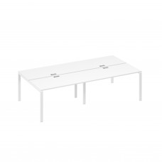 Рабочая станция на металлокаркасе UNO (4х140) белый премиум / металлокаркас белый А4 Б1 174-2 БП