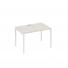 Стол письменный на металлокаркасе DUE дуб / металлокаркас белый А4 Б2 023 ДШ