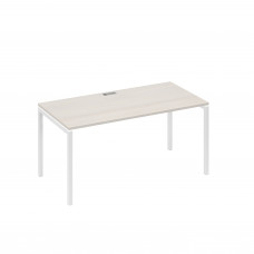 Стол письменный на металлокаркасе DUE дуб / металлокаркас белый А4 Б2 025 ДШ