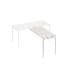 Брифинг-приставка металлокаркас DUE дуб / металлокаркас белый А4 Б2 072 ДШ