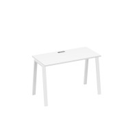 Стол письменный на металлокаркасе TRE белый премиум / металлокаркас белый А4 Б3 003 БП