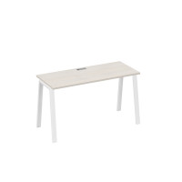 Стол письменный на металлокаркасе TRE дуб / металлокаркас белый А4 Б3 004 ДШ