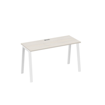Стол письменный на металлокаркасе TRE дуб / металлокаркас белый А4 Б3 004 ДШ